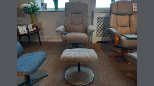 Heat Massage Swivel Chair & Stool