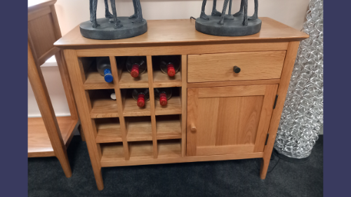 Petite Sideboard With Wine Rack