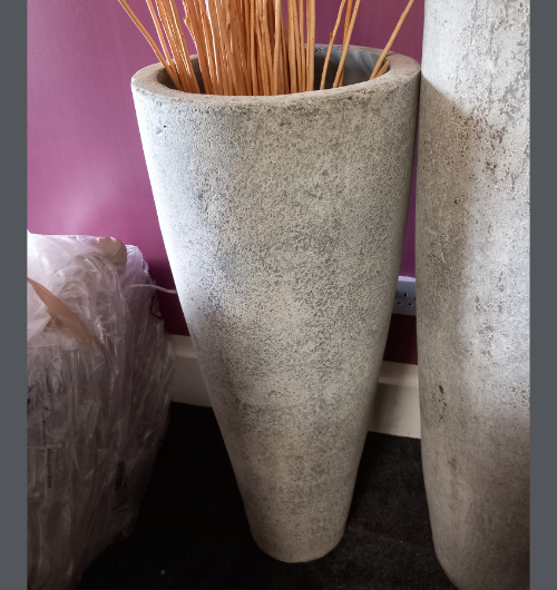 90cm Concrete Effect Pot