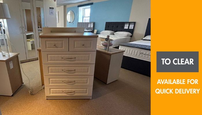 4+2 Drawer Chest, Grey Finish