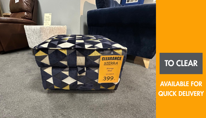 Fabric Storage Footstool