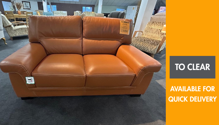 2 Seater Leather Sofa