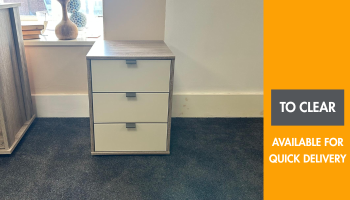 3 Drawer Bedside Chest